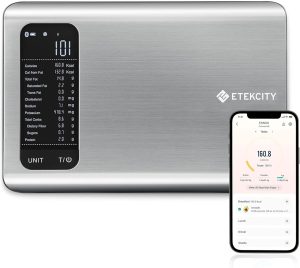 Etekcity Smart Food Kitchen Scale with Nutritional Calculator